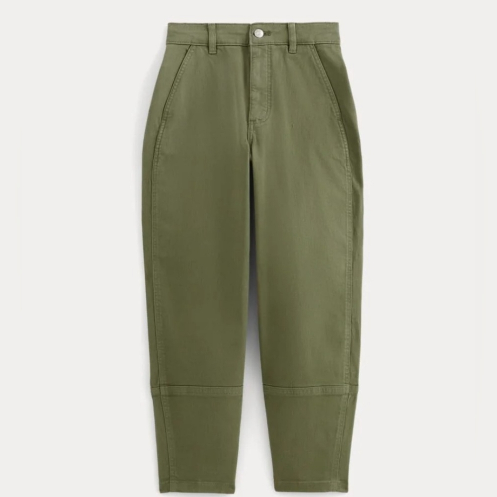 Everlane Women's Khaki Cropped Pants - Size 6 - Picture 3 of 8